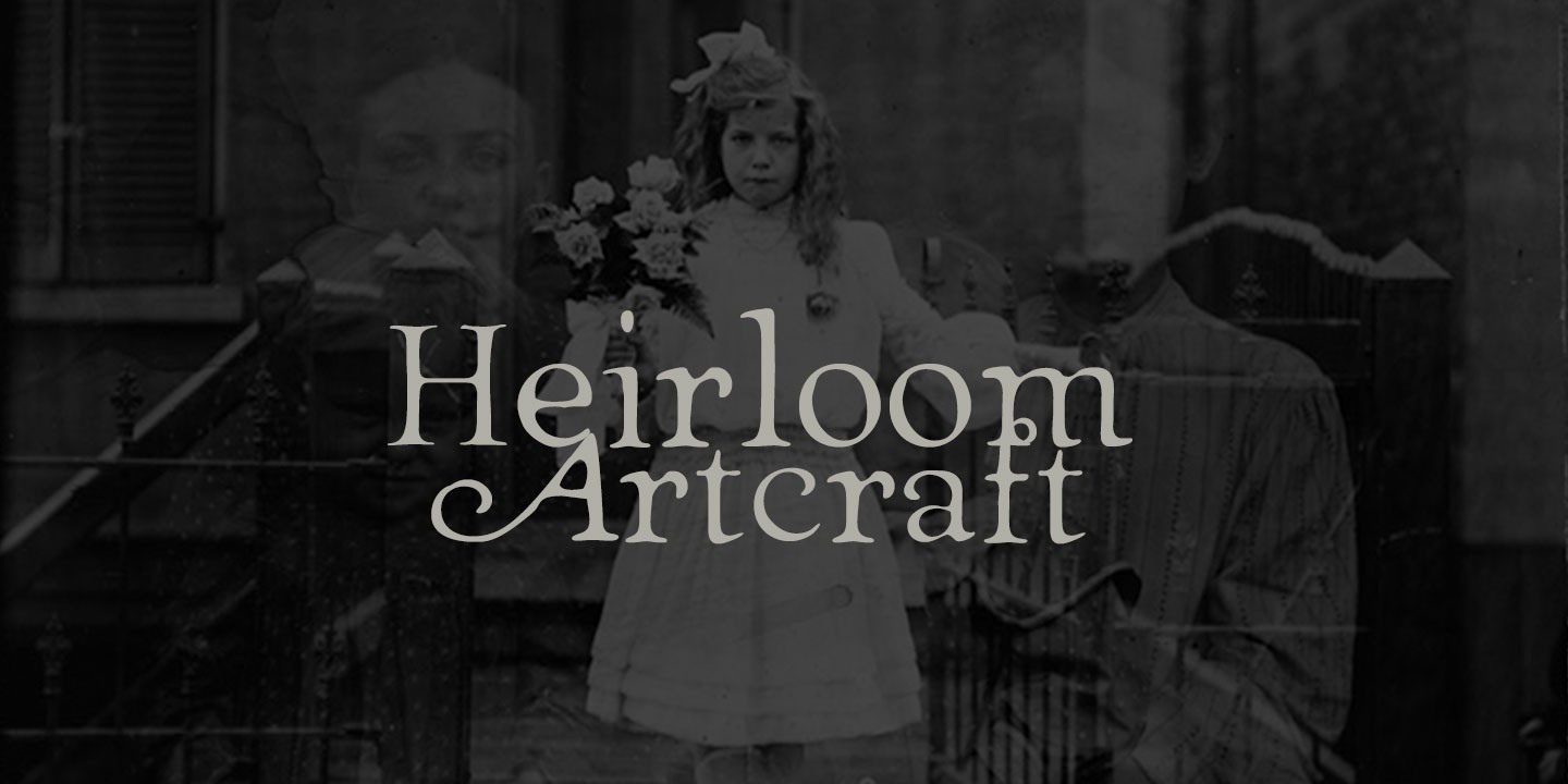 Ejemplo de fuente Heirloom Artcraft Thin