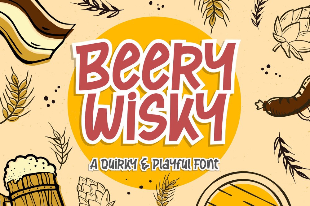 Ejemplo de fuente Beery Wisky