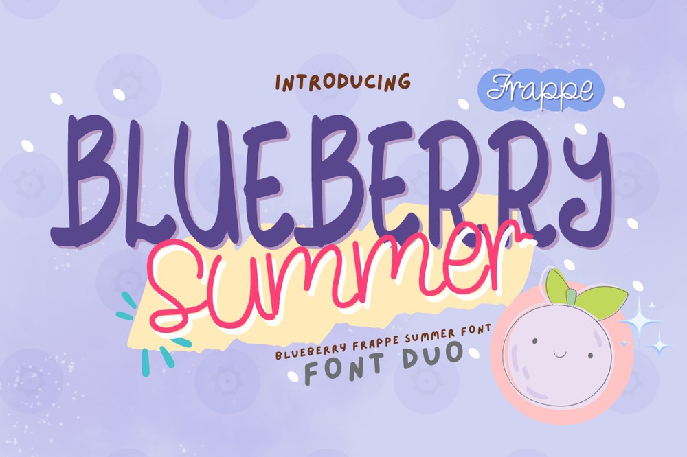 Ejemplo de fuente Blueberry Frappe Summe