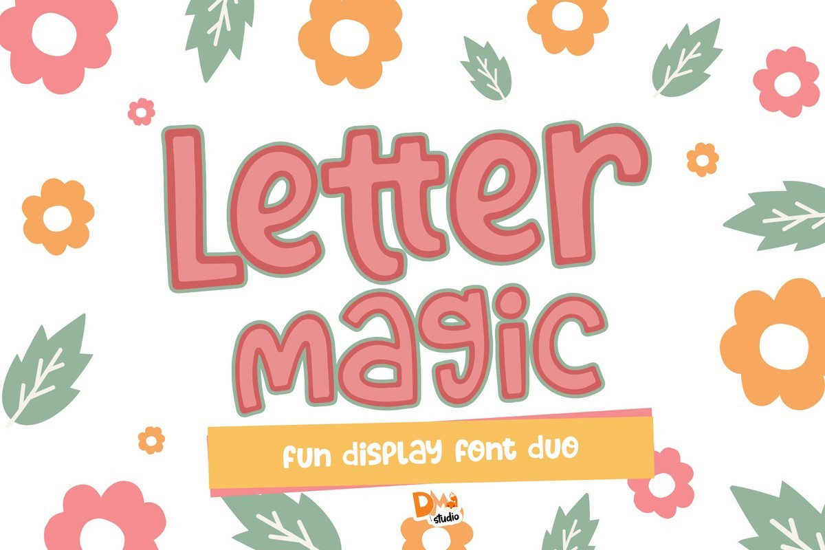 Ejemplo de fuente Letter Magic