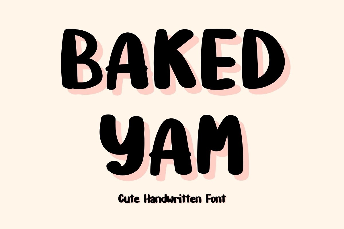 Ejemplo de fuente Baked Yam