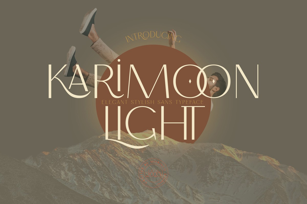 Ejemplo de fuente Karimoon Light Regular