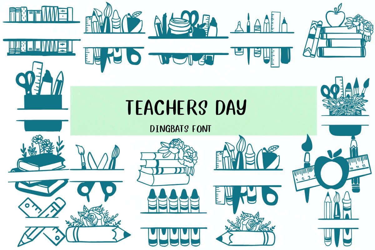 Ejemplo de fuente Teachers Day Regular