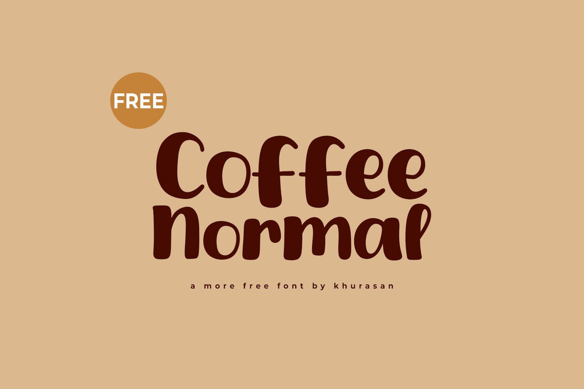 Ejemplo de fuente Coffee Normal Regular