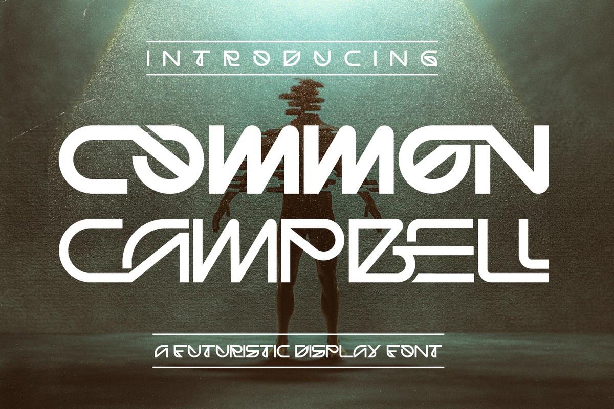 Ejemplo de fuente Common Campbell Medium