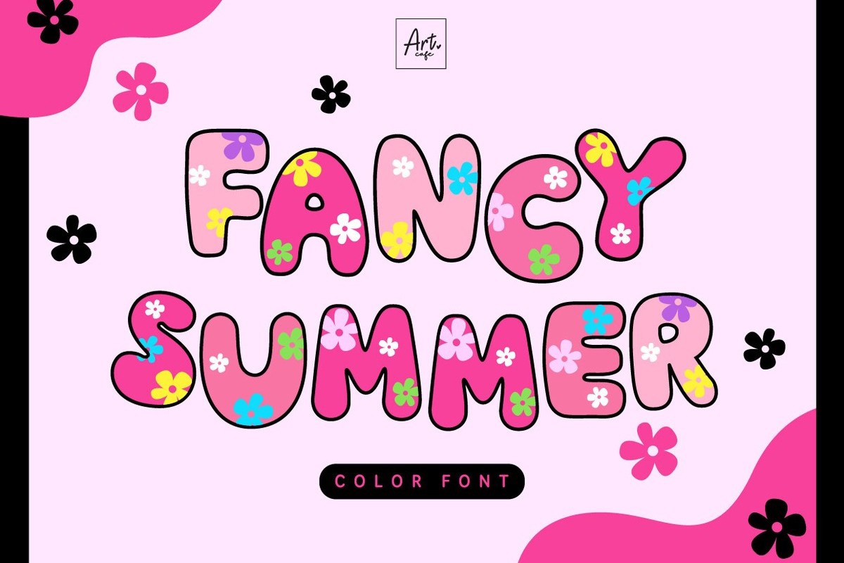 Ejemplo de fuente Fancy Summer Regular