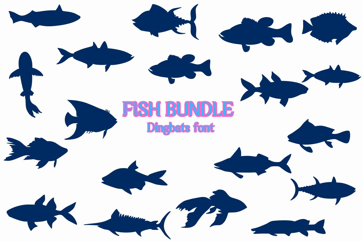 Ejemplo de fuente Fish Bundle Regular