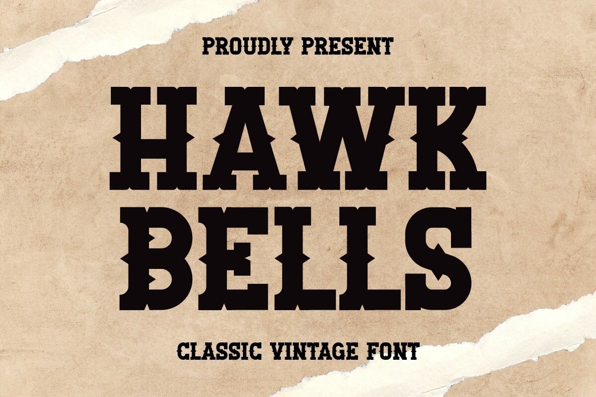 Ejemplo de fuente Hawk Bells