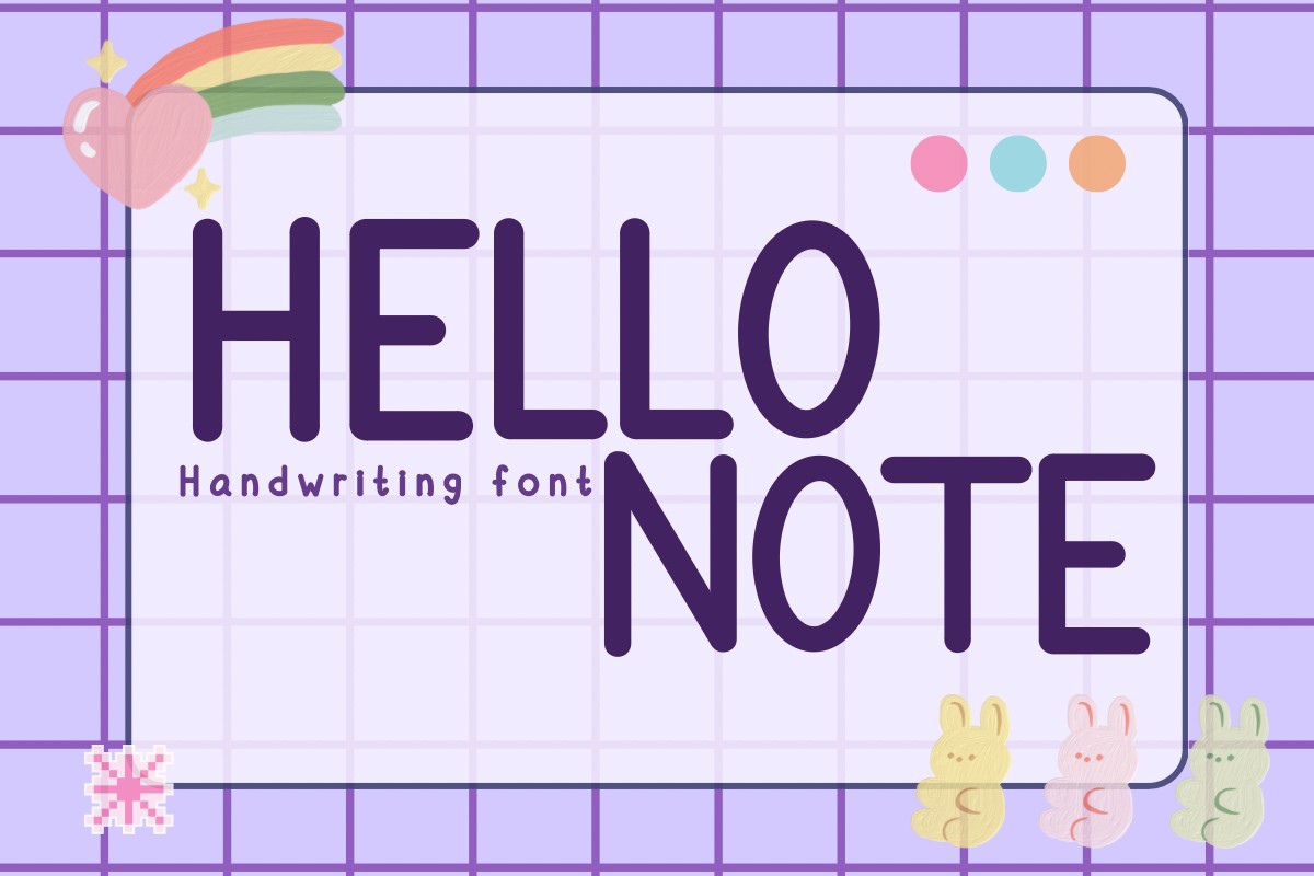 Ejemplo de fuente Hello Note