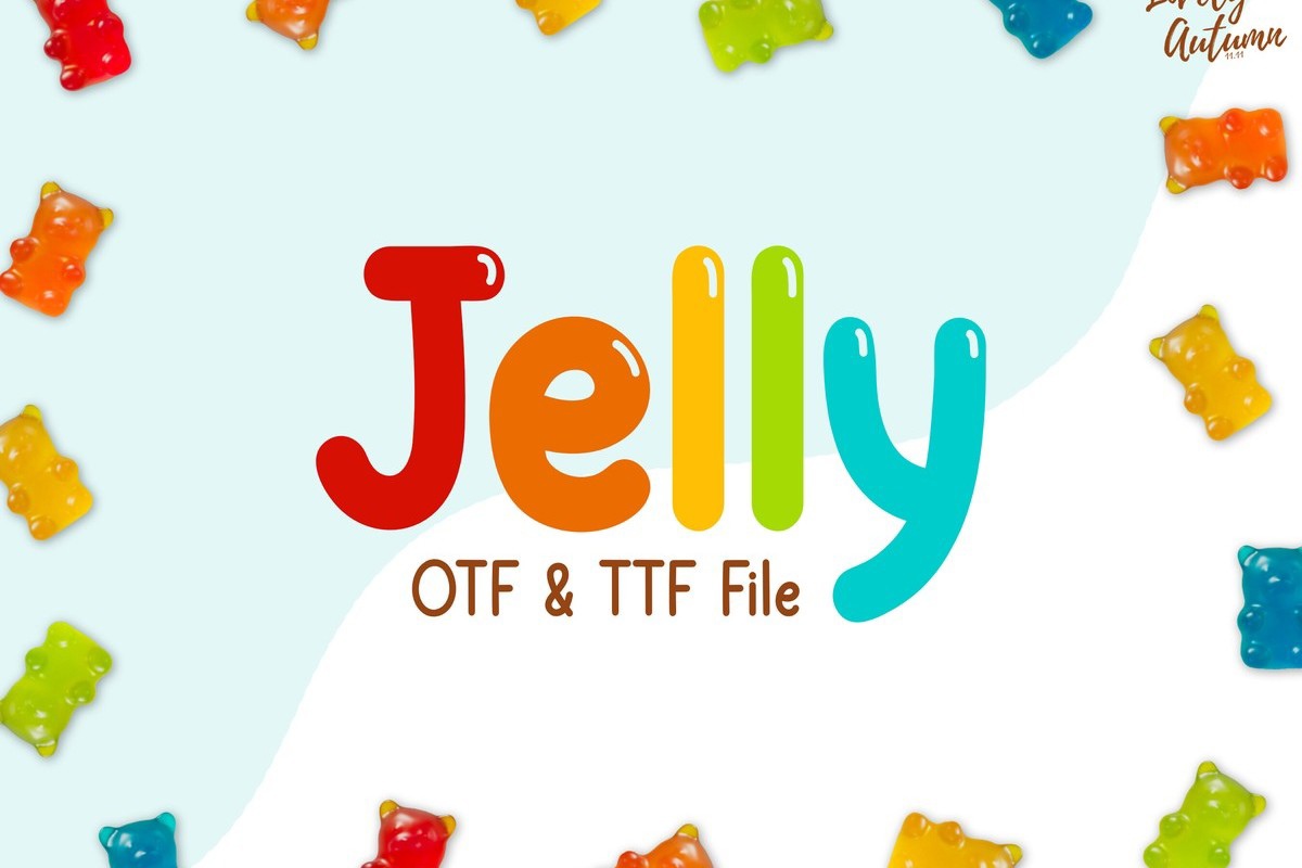 Ejemplo de fuente Jelly