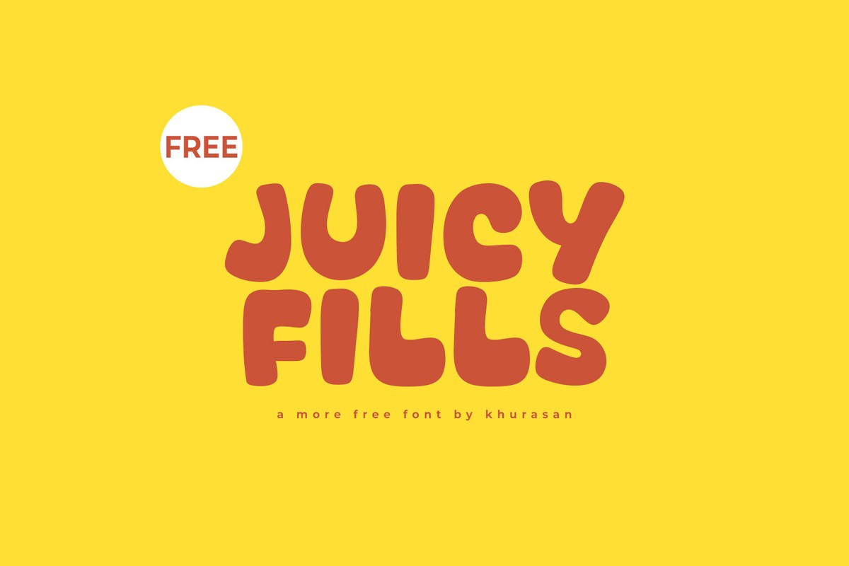 Ejemplo de fuente Juicy Fills