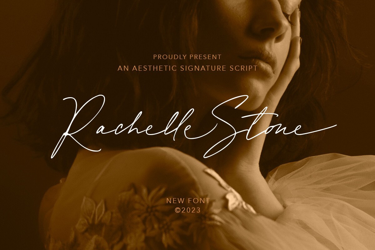 Ejemplo de fuente Rachelle Stone