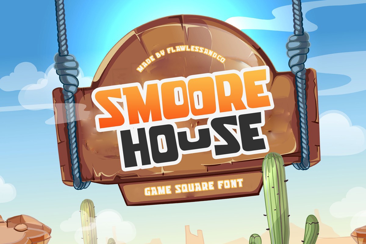 Ejemplo de fuente Smoore House