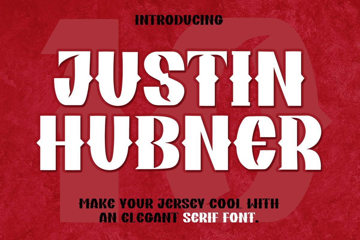 Ejemplo de fuente Justin Hubner