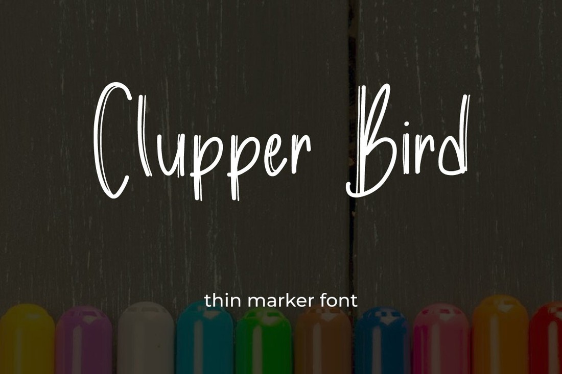 Ejemplo de fuente Clupper Bird