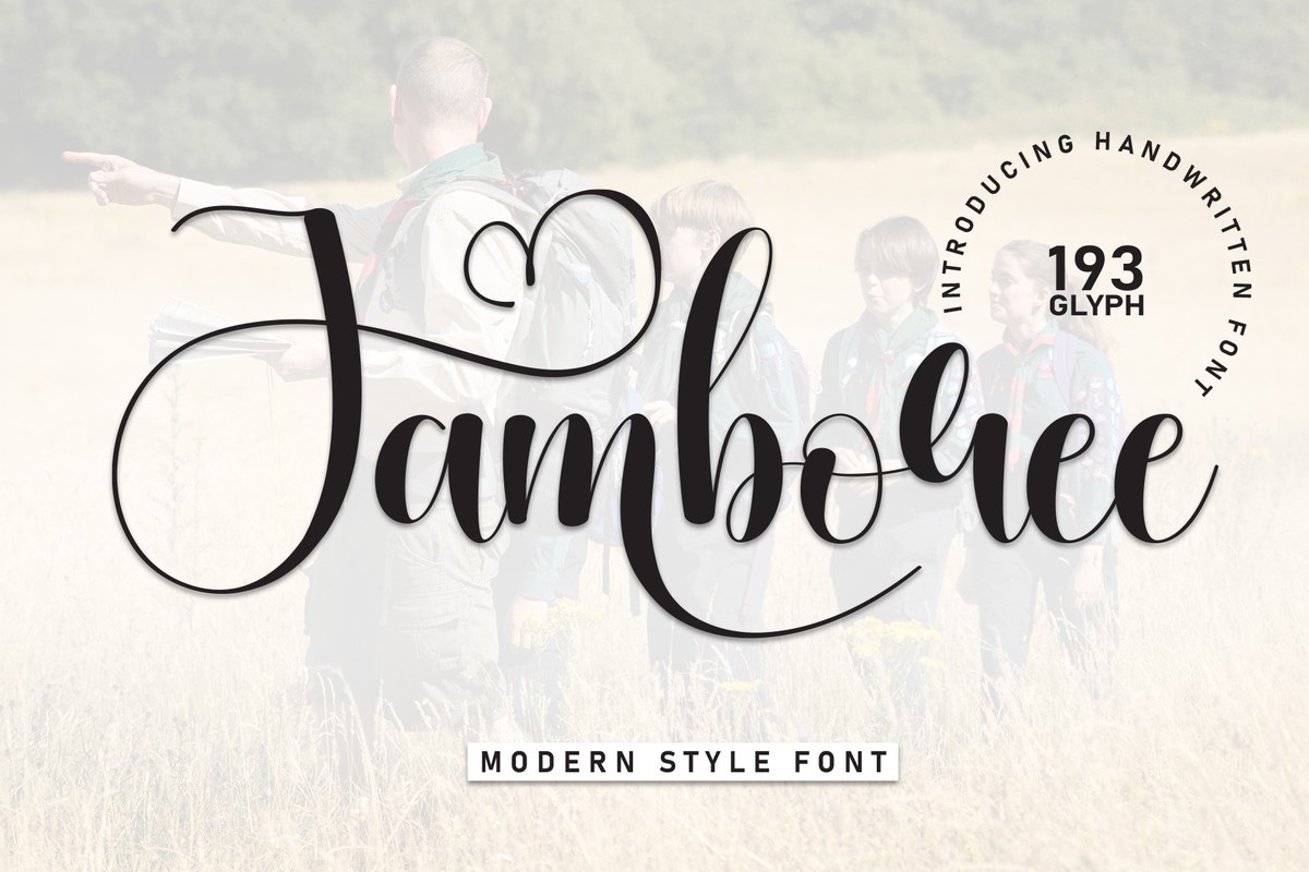 Ejemplo de fuente Jamboree
