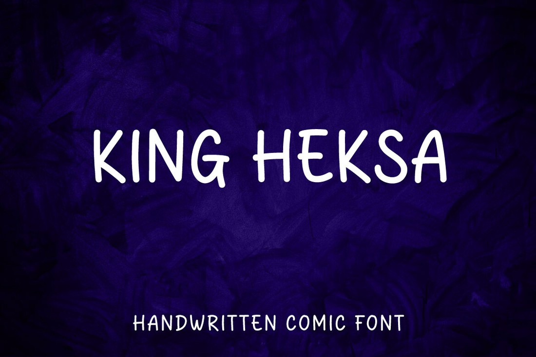 Ejemplo de fuente King Heksa Regular