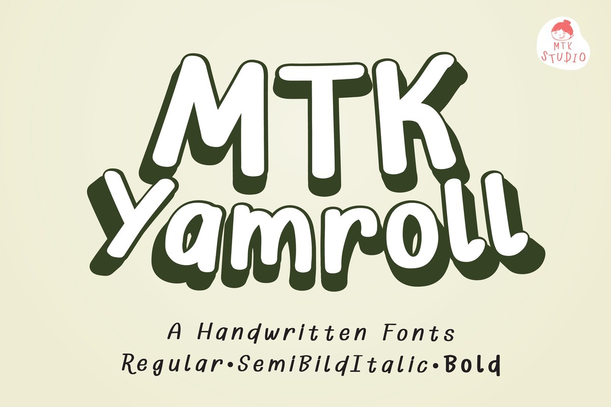 Ejemplo de fuente MTK YamRoll Regular