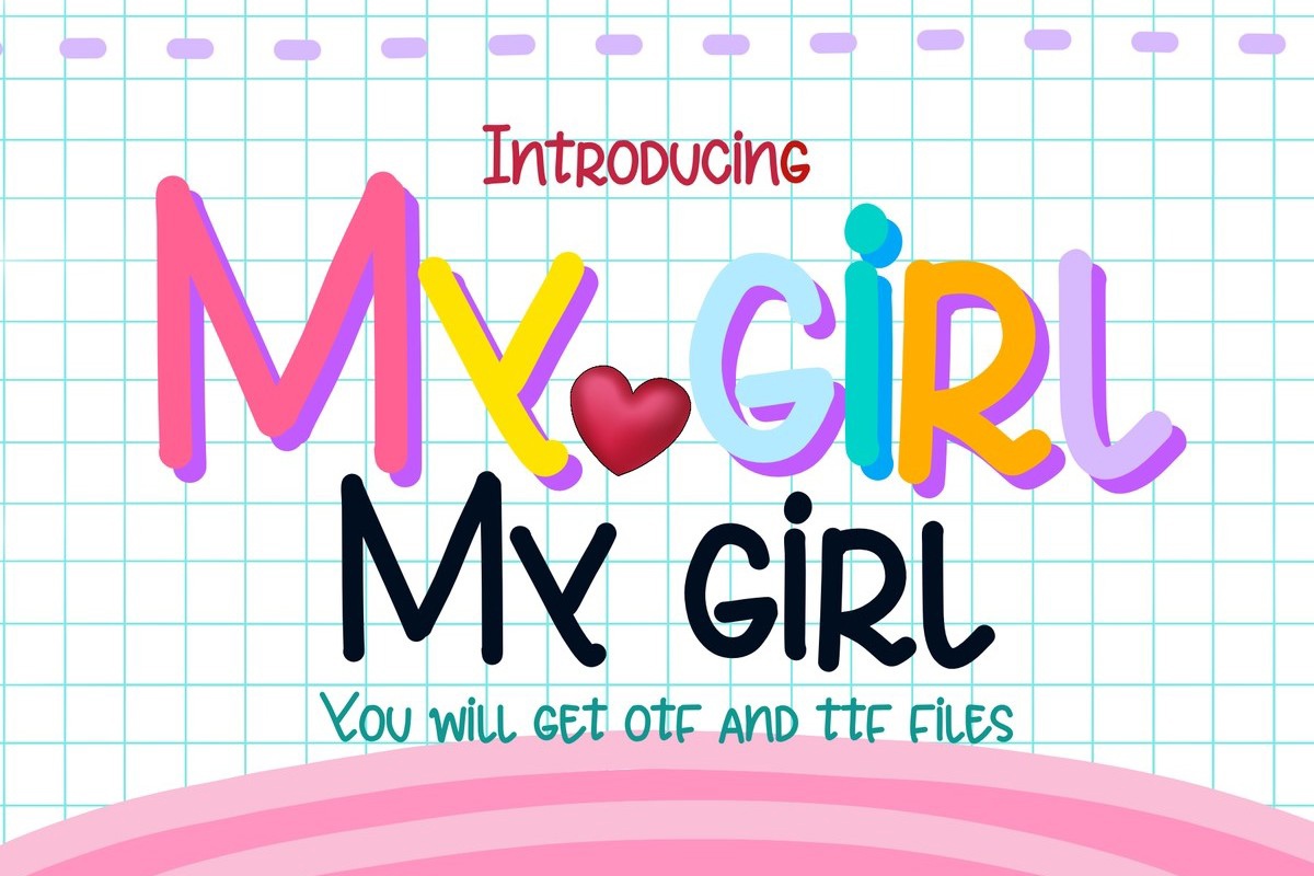 Ejemplo de fuente My Girl Regular