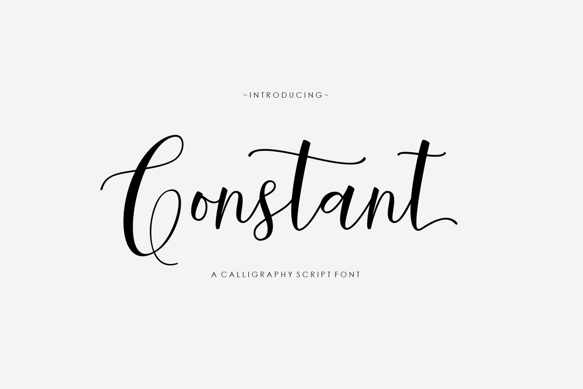 Ejemplo de fuente Constant Regular