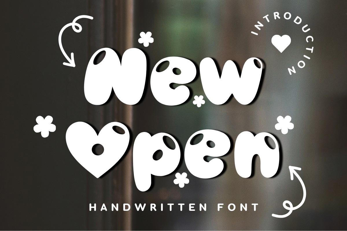 Ejemplo de fuente New Open Regular