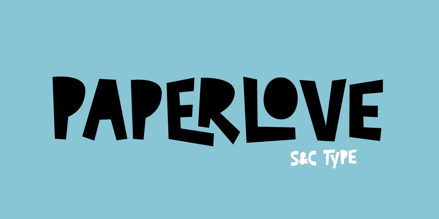Ejemplo de fuente Paperlove Regular