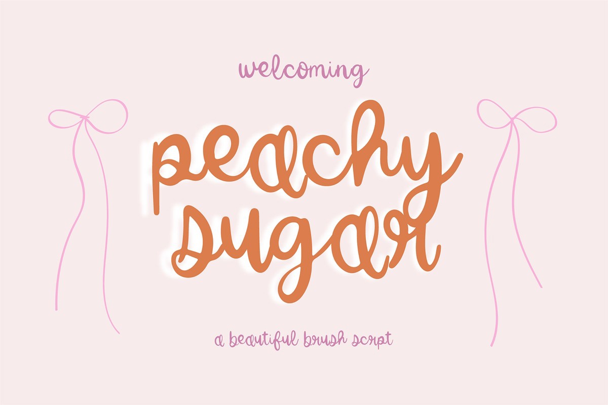Ejemplo de fuente BFC Peachy Sugar Regular