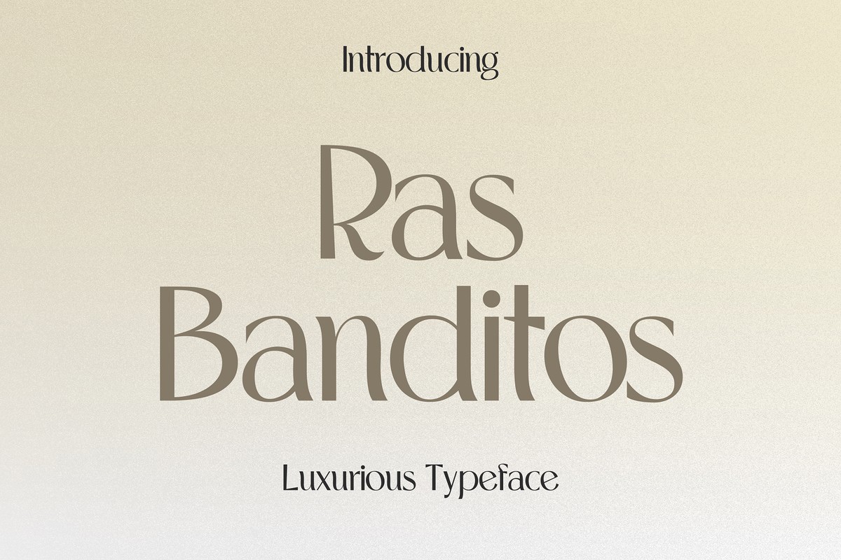 Ejemplo de fuente Ras Banditos Extra Bold