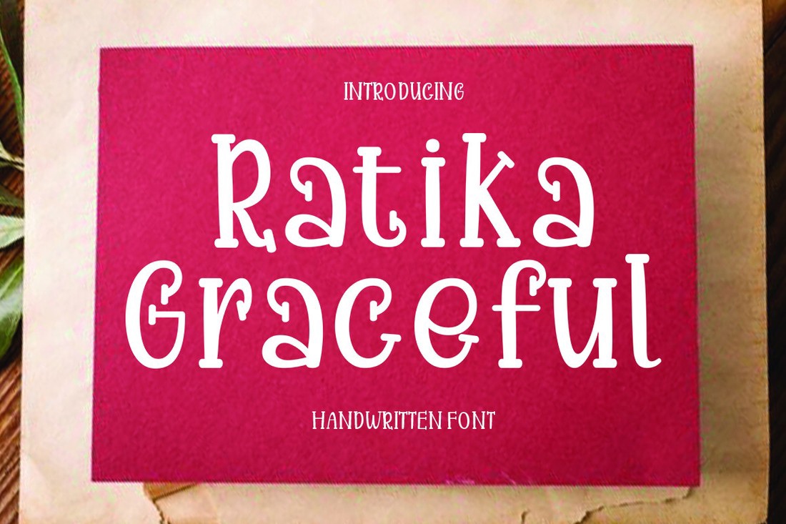 Ejemplo de fuente Ratika Graceful Regular