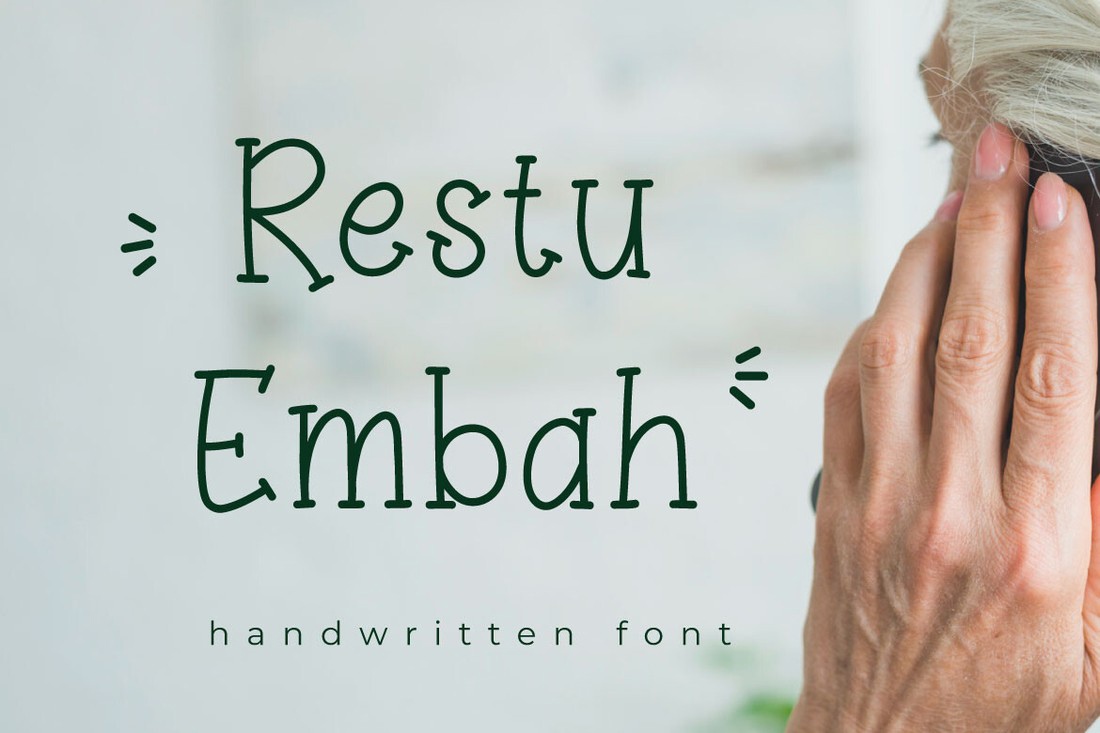 Ejemplo de fuente Restu Embah Regular