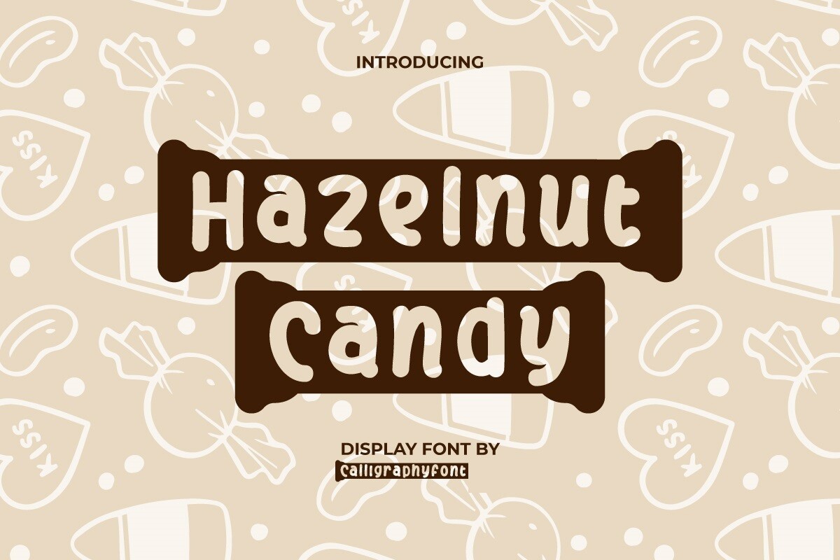 Ejemplo de fuente Hazelnut Candy Regular