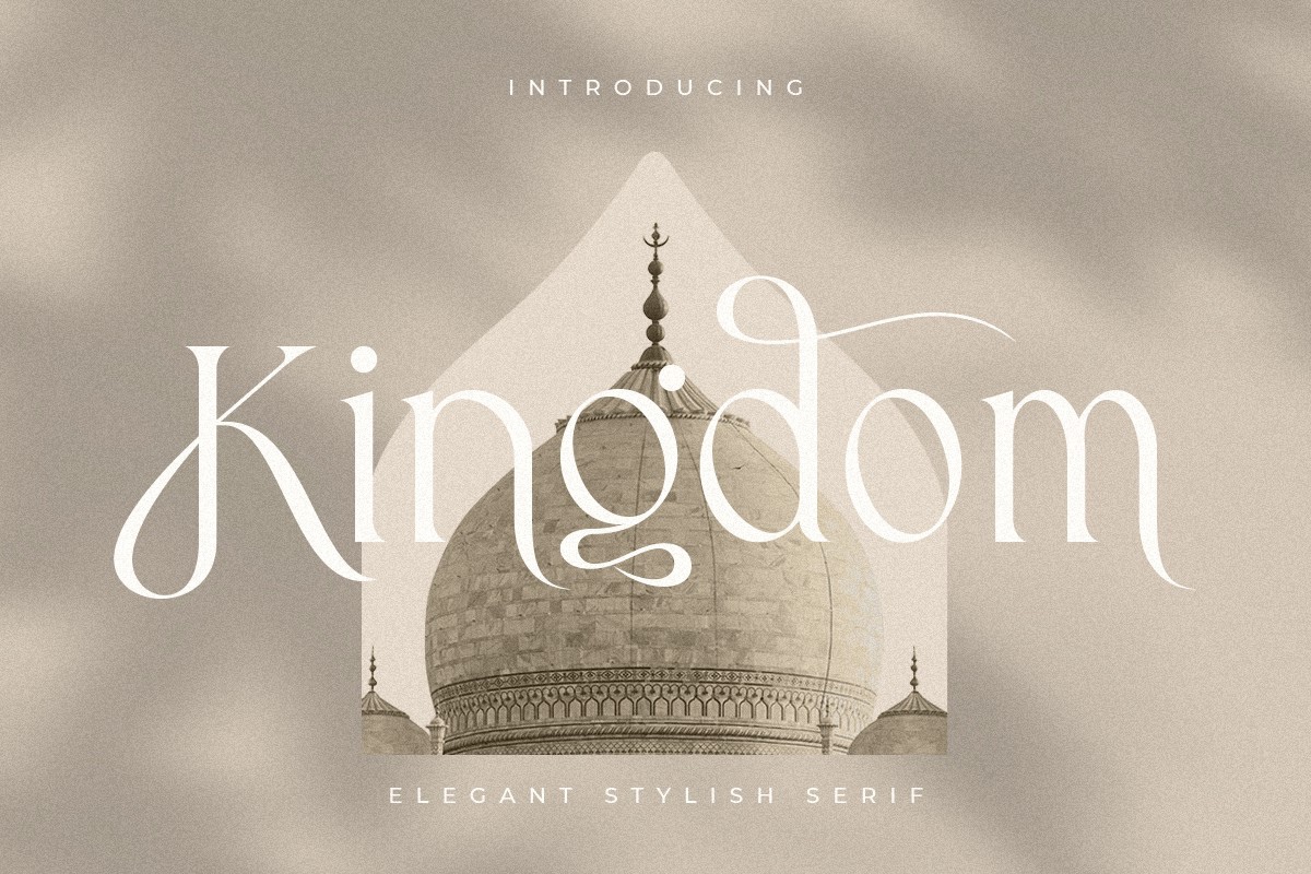 Ejemplo de fuente Kingdom Regular