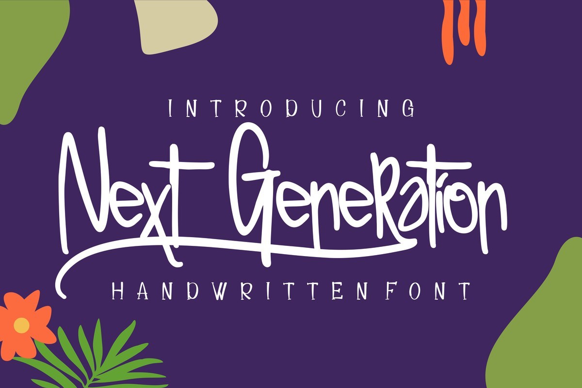 Ejemplo de fuente Next Generation Regular