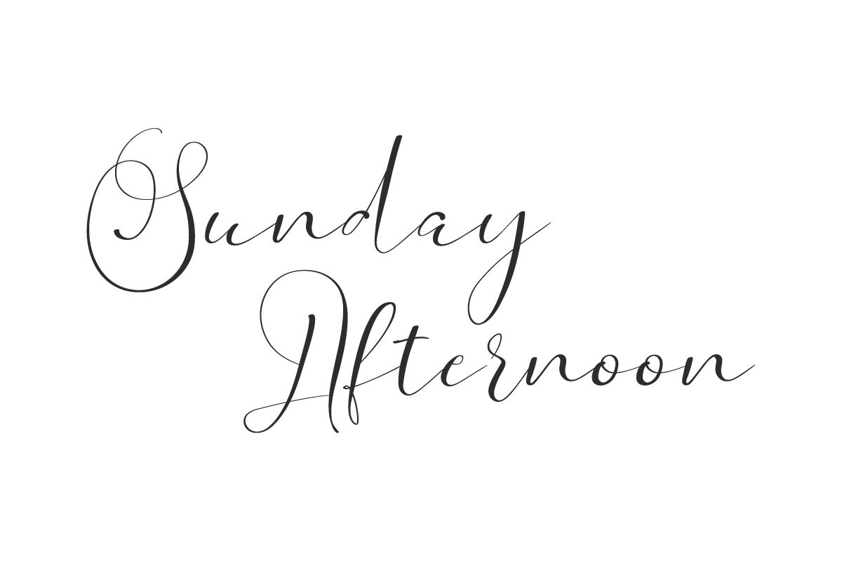 Ejemplo de fuente Sunday Afternoon Regular