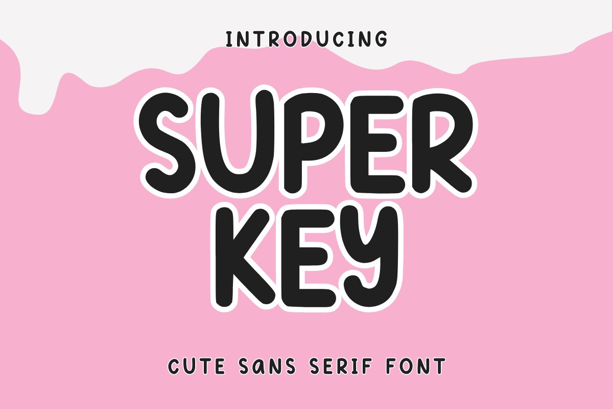 Ejemplo de fuente Super Key Regular