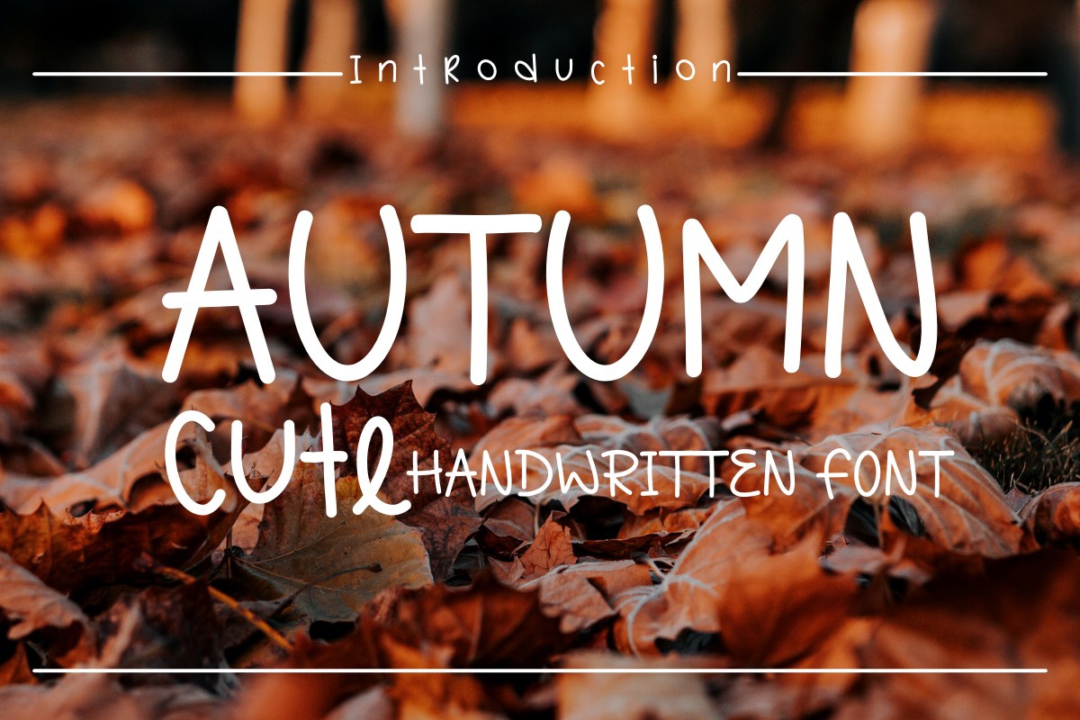 Ejemplo de fuente Autumn Cute Regular