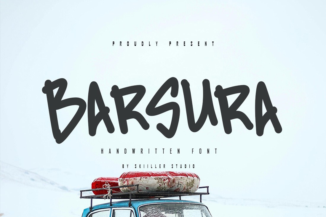 Ejemplo de fuente Barsura Regular