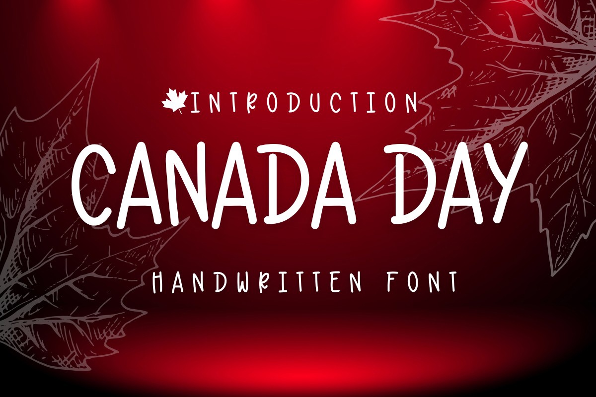 Ejemplo de fuente Canada Day Regular