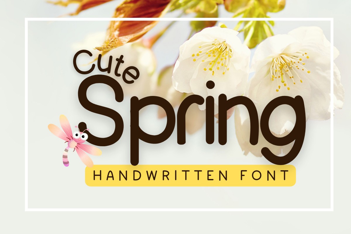 Ejemplo de fuente Cute Spring Regular