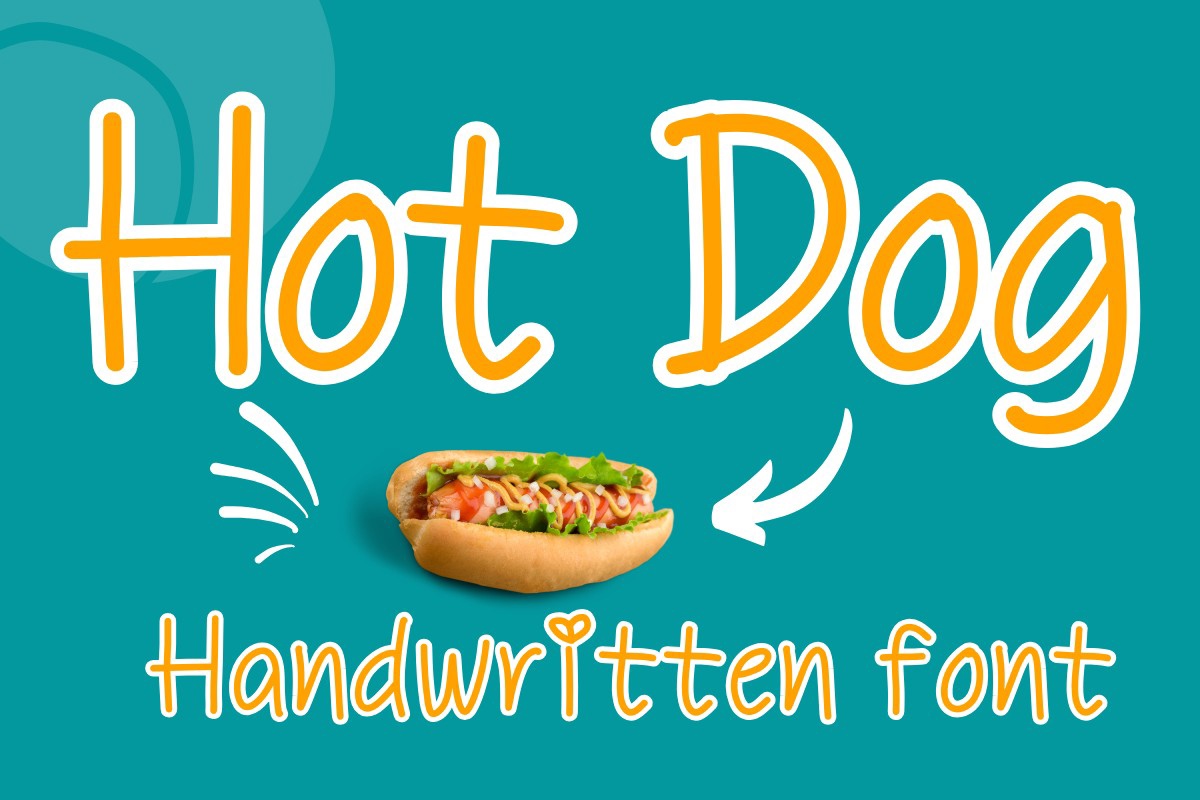 Ejemplo de fuente Hot Dog Regular