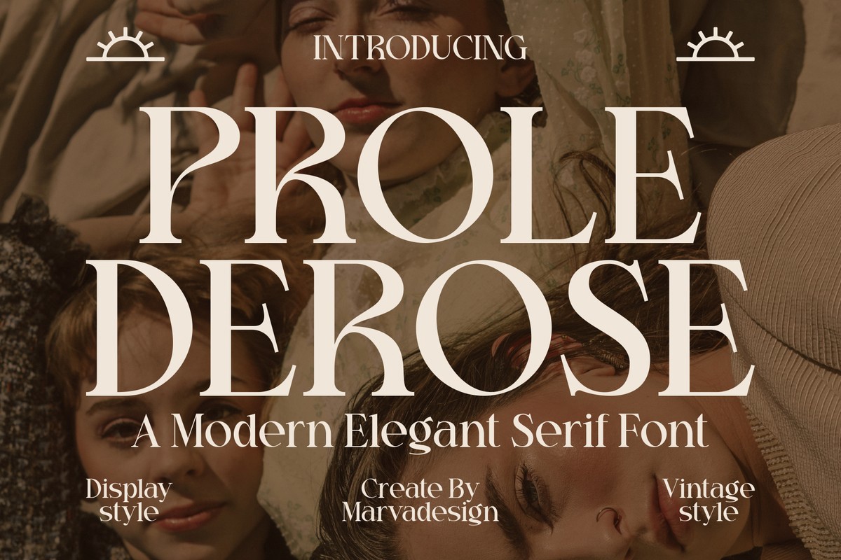 Ejemplo de fuente Prole Derose Regular