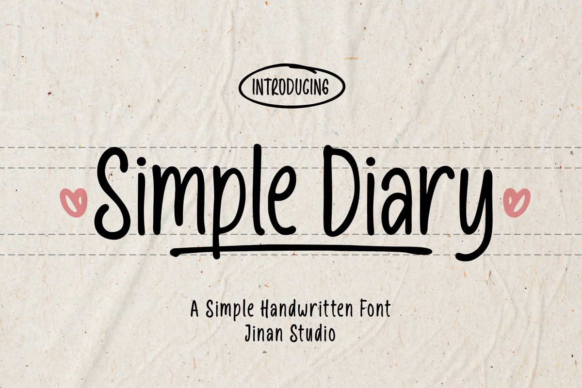 Ejemplo de fuente Simple Diary Regular