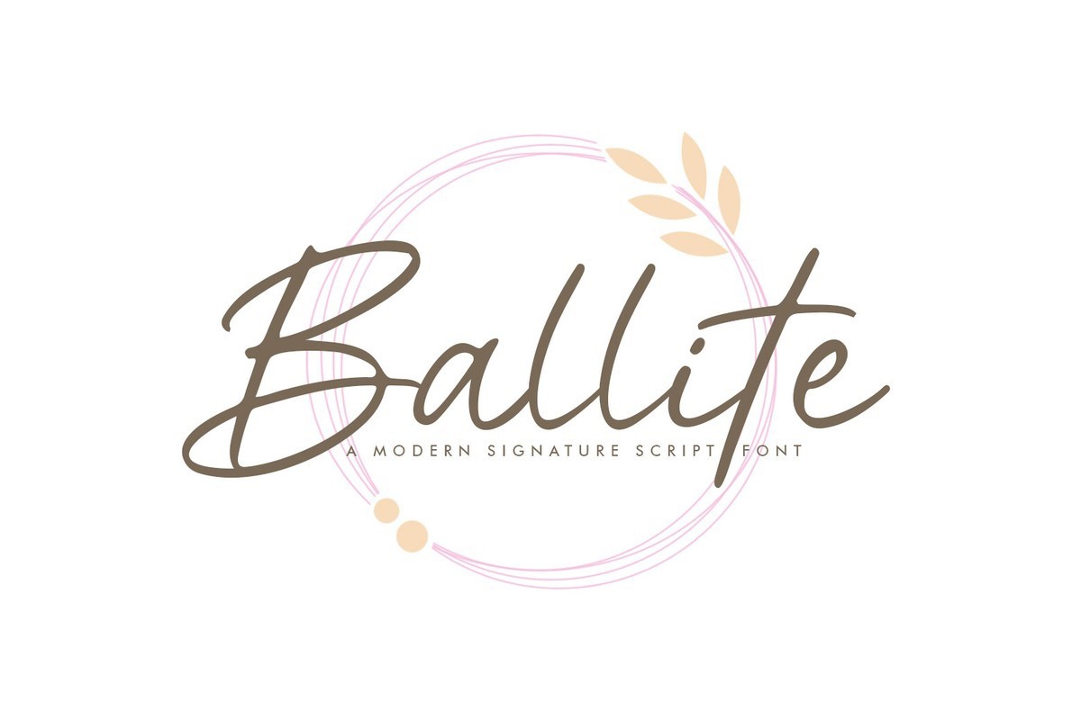 Ejemplo de fuente Ballite Regular