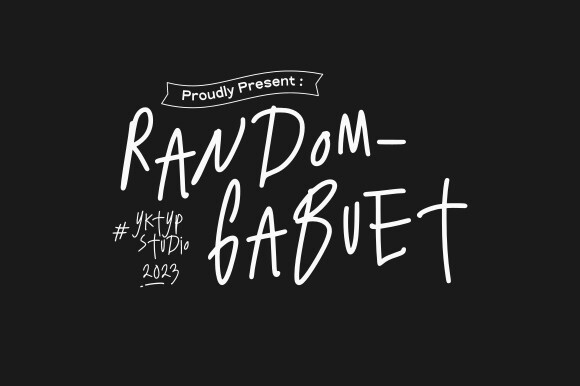Ejemplo de fuente Random Gabuet Regular