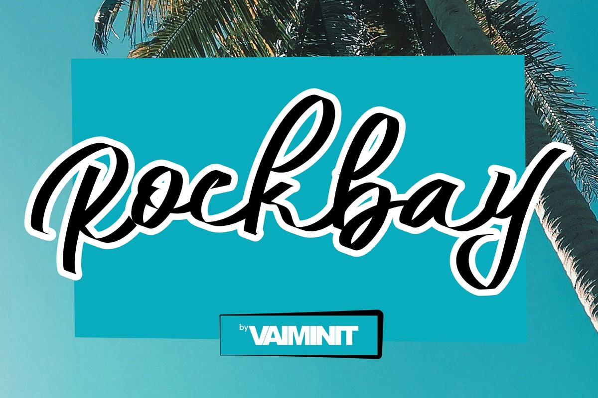 Ejemplo de fuente Rockbay Regular
