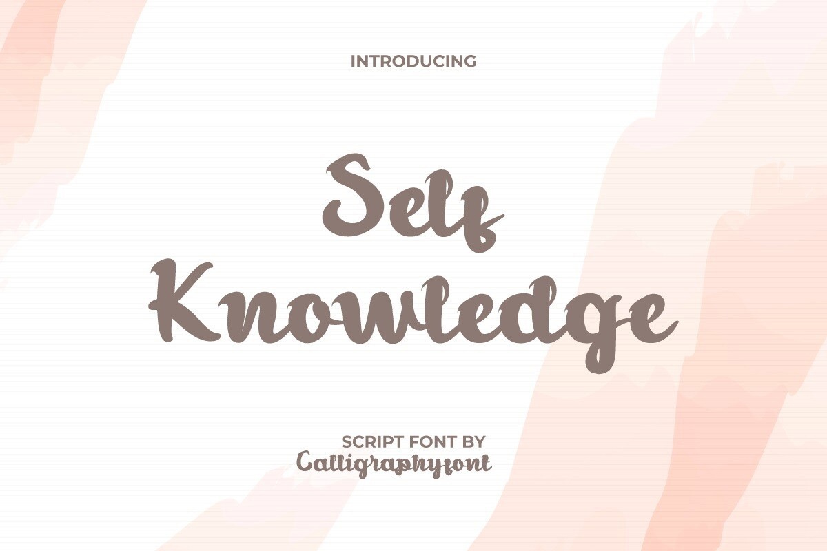 Ejemplo de fuente Self Knowledge Regular