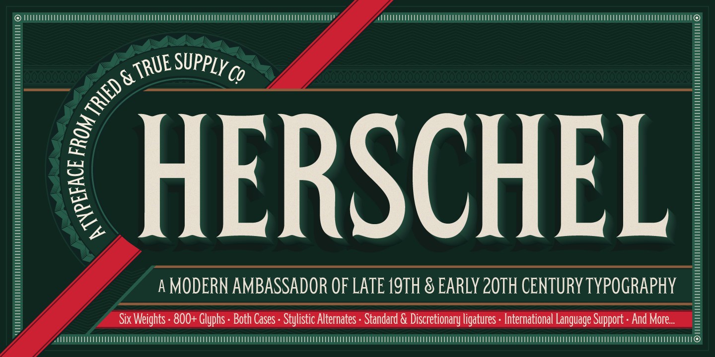 Ejemplo de fuente Herschel OnePercent