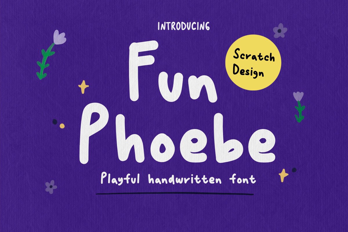 Ejemplo de fuente Fun Phoebe Regular