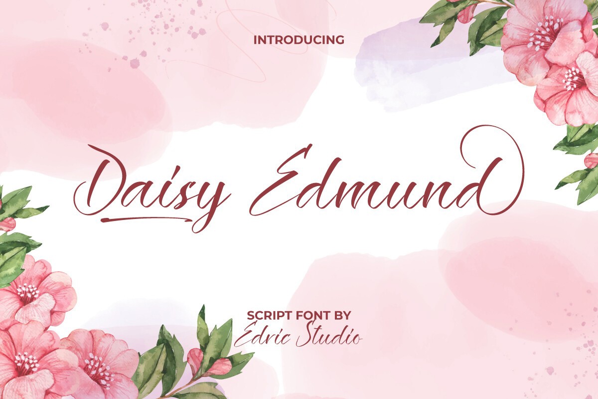Ejemplo de fuente Daisy Edmund Regular