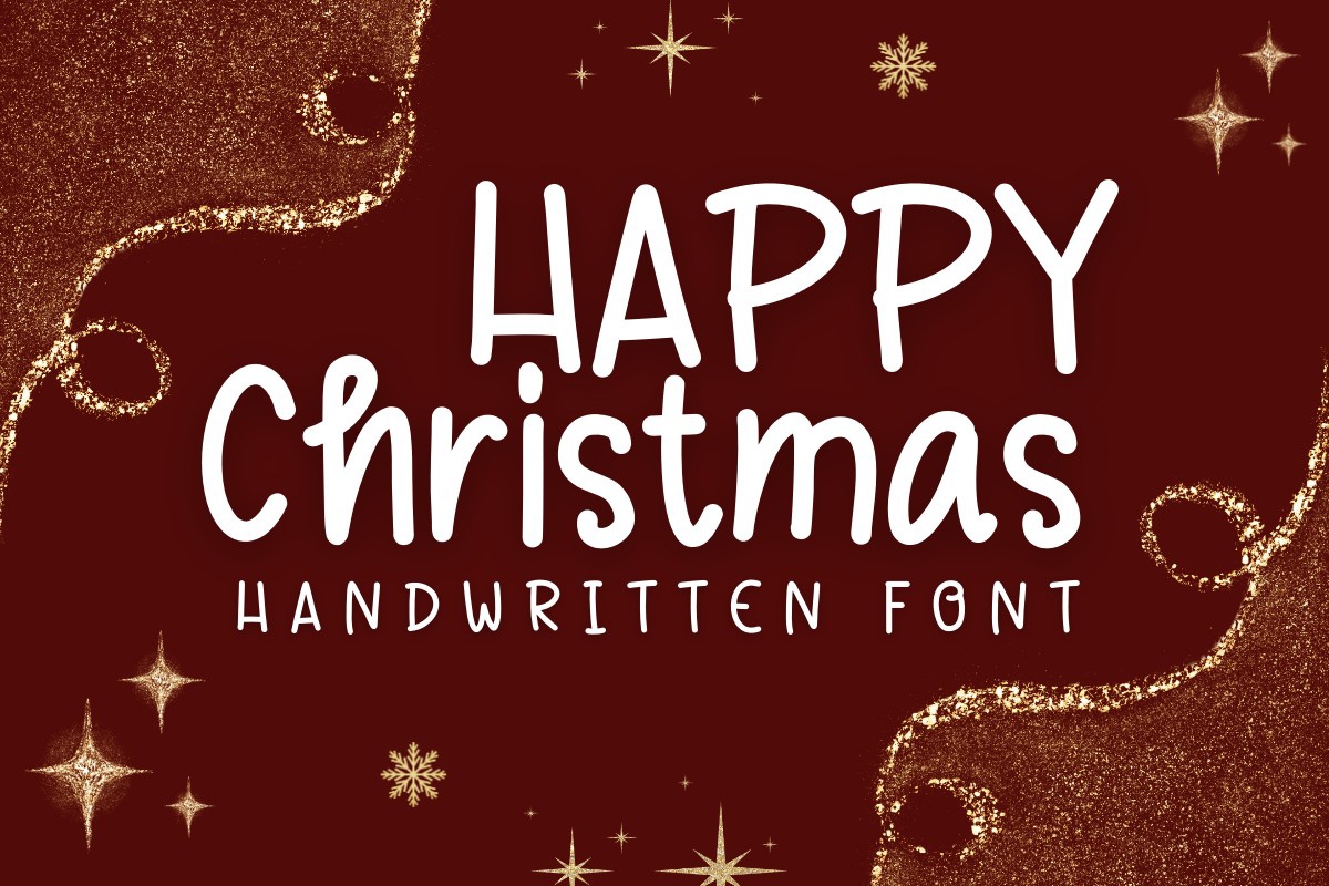 Ejemplo de fuente Happy Christmas Regular